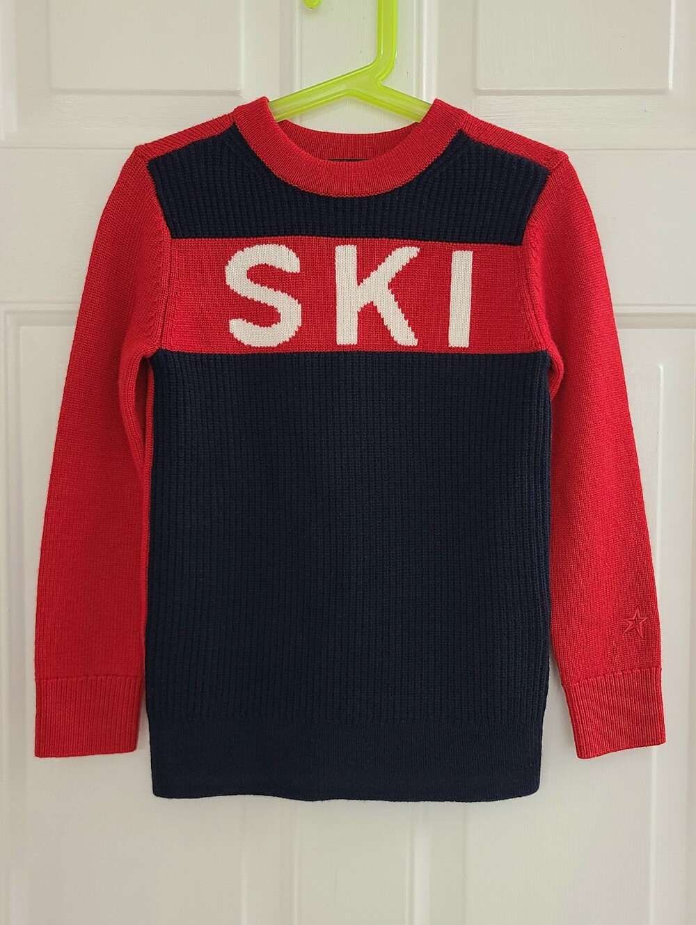Perfect Moment Girls Ski 100% Extra Fine Merino Wool Sweater Size 6 Colorblock